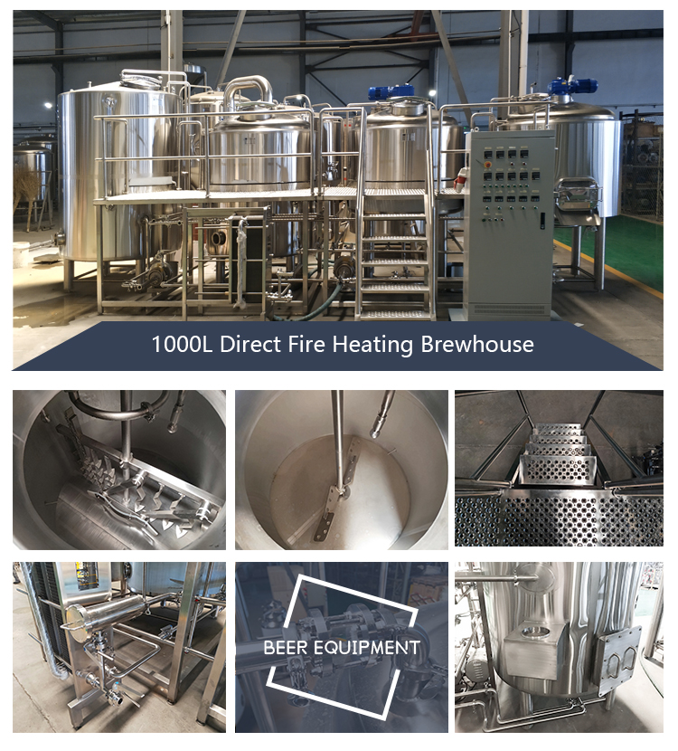 <b>1000L Direct Fire Heating Brewhouse</b>