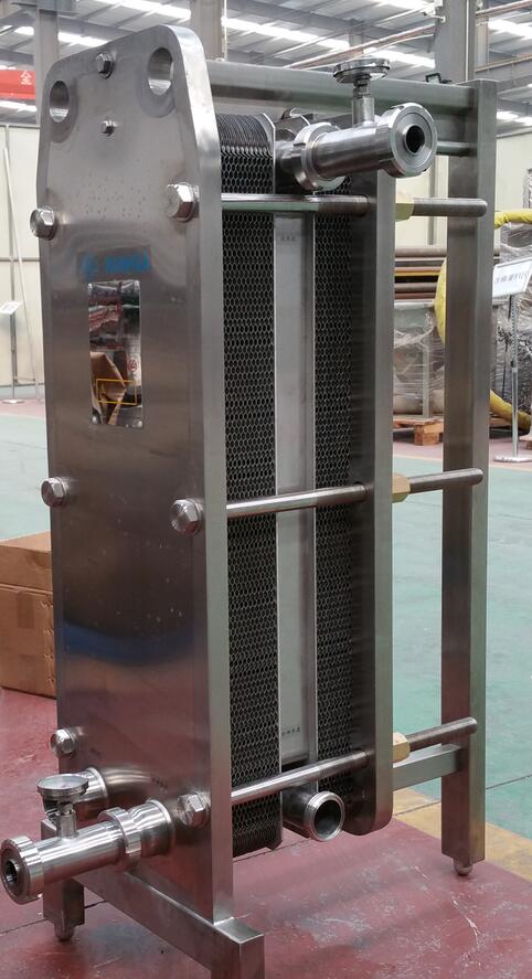 heat exchanger for microbrewery wort cooling