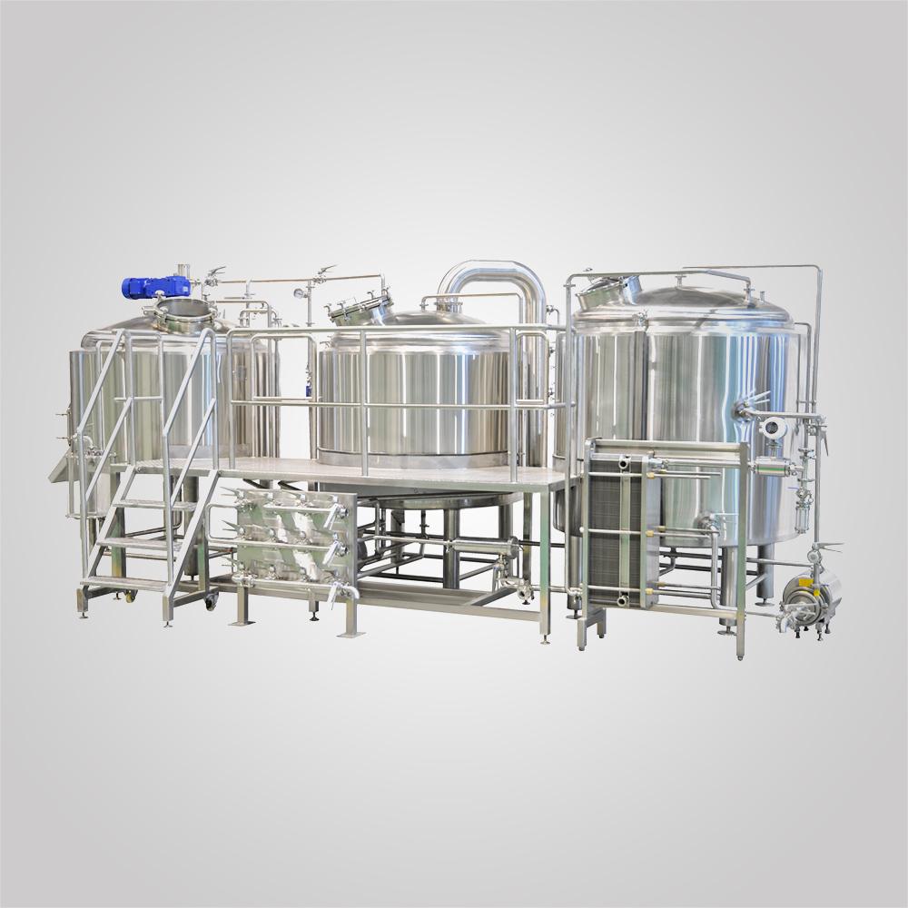 1200L_stainless_steel_manual_two_vessels_steam_heated_brewhouse_brewery_equipment