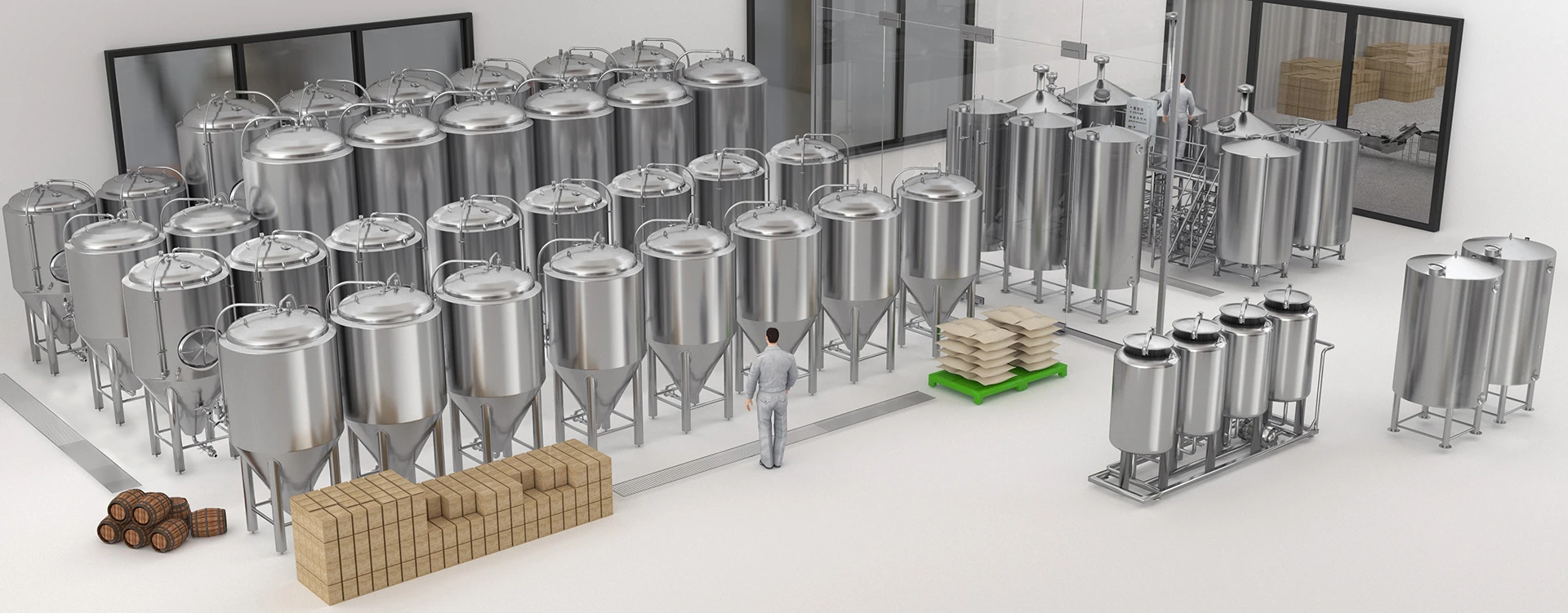 Equipement de brasserie 4000L